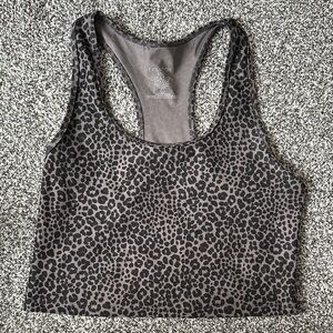 Black Leopard Sports Bra top